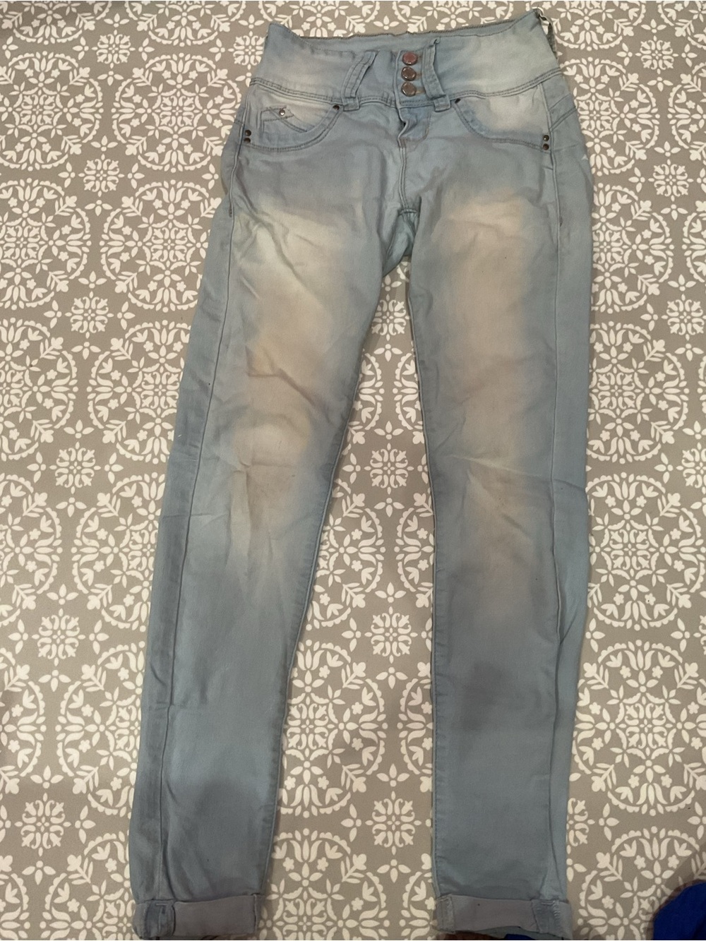 YMI Girls Light Blue Jeans Size 3 Gently Worn